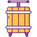 cultures,food and restaurant,Tools and utensils,wine,grape,wine press,juice,barrel,press